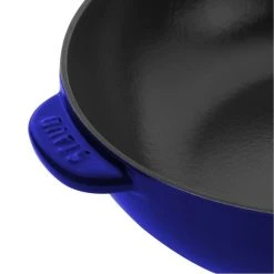 Cheap ⌛ Staub 2.9 Qt Cast Iron Daily Pan | Dark Blue ???? -Le Creuset Shop 1010647 6