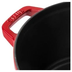 Deals ✔️ Staub Stackable Cocotte, Braiser, And Grill Pan With Lid | Cherry ???? -Le Creuset Shop 1010887 0
