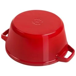 Deals ✔️ Staub Stackable Cocotte, Braiser, And Grill Pan With Lid | Cherry ???? -Le Creuset Shop 1010887 4