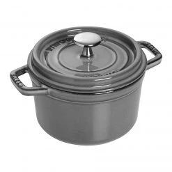 Buy ???? Staub 1.25 Qt. Round Cocotte/Dutch Oven | Graphite Grey ????
