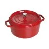 Best Pirce ✨ Staub 4 Qt. Round Cocotte/Dutch Oven | Cherry Red ❤️ -Le Creuset Shop 1102406 1 1