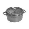 Outlet ???? Staub 7 Qt. Round Cocotte/Dutch Oven | Graphite Grey ⭐ -Le Creuset Shop 1102818 1