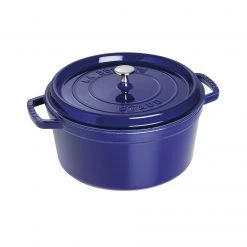 Buy ???? Staub 7 Qt. Round Cocotte/Dutch Oven | Dark Blue ????