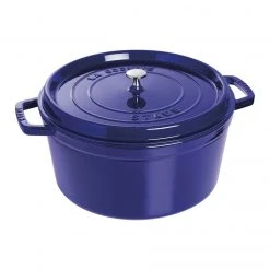 Flash Sale ⭐ Staub 13.25 Qt. Round Cocotte/Dutch Oven | Dark Blue ????