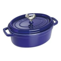 Best Pirce ???? Staub 5.75 Qt. Oval Coq Au Vin Cocotte/Dutch Oven | Dark Blue ????