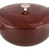 Promo ???? Staub 3.75 Qt. Essential French Oven With Rooster Lid | Grenadine ⭐