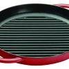 Cheap ✔️ Staub 10" Cast Iron Pure Grill Pan | Multiple Colors Available ???? -Le Creuset Shop 1203006 pure grill cherry 1