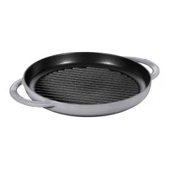 Budget ???? Staub 10" Cast Iron Pure Grill Pan | Graphite Grey ????