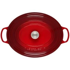 Hot Sale ???? Le Creuset 15.5 Qt. Oval Signature Dutch Oven With Stainless Steel Knob | Cerise/Cherry Red ???? -Le Creuset Shop 13430scr ae70dda22149b03