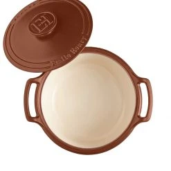 Wholesale ???? Emile Henry 4-Quart Sublime Stewpot | Sienna ???? -Le Creuset Shop 144740 sublime dutch oven top open