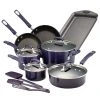 Buy ❤️ Rachael Ray Purple Gradient 14 Piece Enamel Cookware Set ⌛ -Le Creuset Shop 14558 rachael ray purple 14 piece enamel cookware set