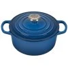 Cheap ???? Le Creuset 2 Qt. Round Signature Cast Iron Dutch Oven With Stainless Steel Knob | Marseille Blue ????