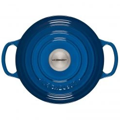 Cheap ???? Le Creuset 2 Qt. Round Signature Cast Iron Dutch Oven With Stainless Steel Knob | Marseille Blue ???? -Le Creuset Shop 1859ss c