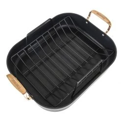 Coupon ???? Viking 16" Roasting Pan | Black & Copper ???? -Le Creuset Shop 40051 9902chc 05
