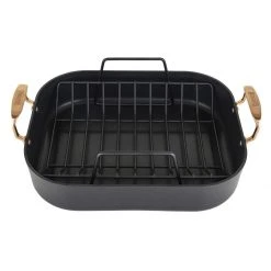 Coupon ???? Viking 16" Roasting Pan | Black & Copper ???? -Le Creuset Shop 40051 9902chc 07