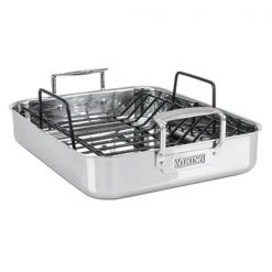 Deals ???? Viking 3-Ply Roasting Pan With Nonstick Rack (16" X 13") ????