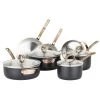 Coupon ???? Viking 3 Ply Stainless 11-Piece Cookware Set | Black & Copper ???? -Le Creuset Shop 4014 9991c
