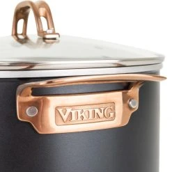 Coupon ???? Viking 3 Ply Stainless 11-Piece Cookware Set | Black & Copper ???? -Le Creuset Shop 4014 9991c 7 qt stock pot detail 03 1