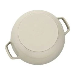 Flash Sale ???? Staub 3.75 Qt Essential French Oven | White Truffle ⌛ -Le Creuset Shop 40501 424 0 03
