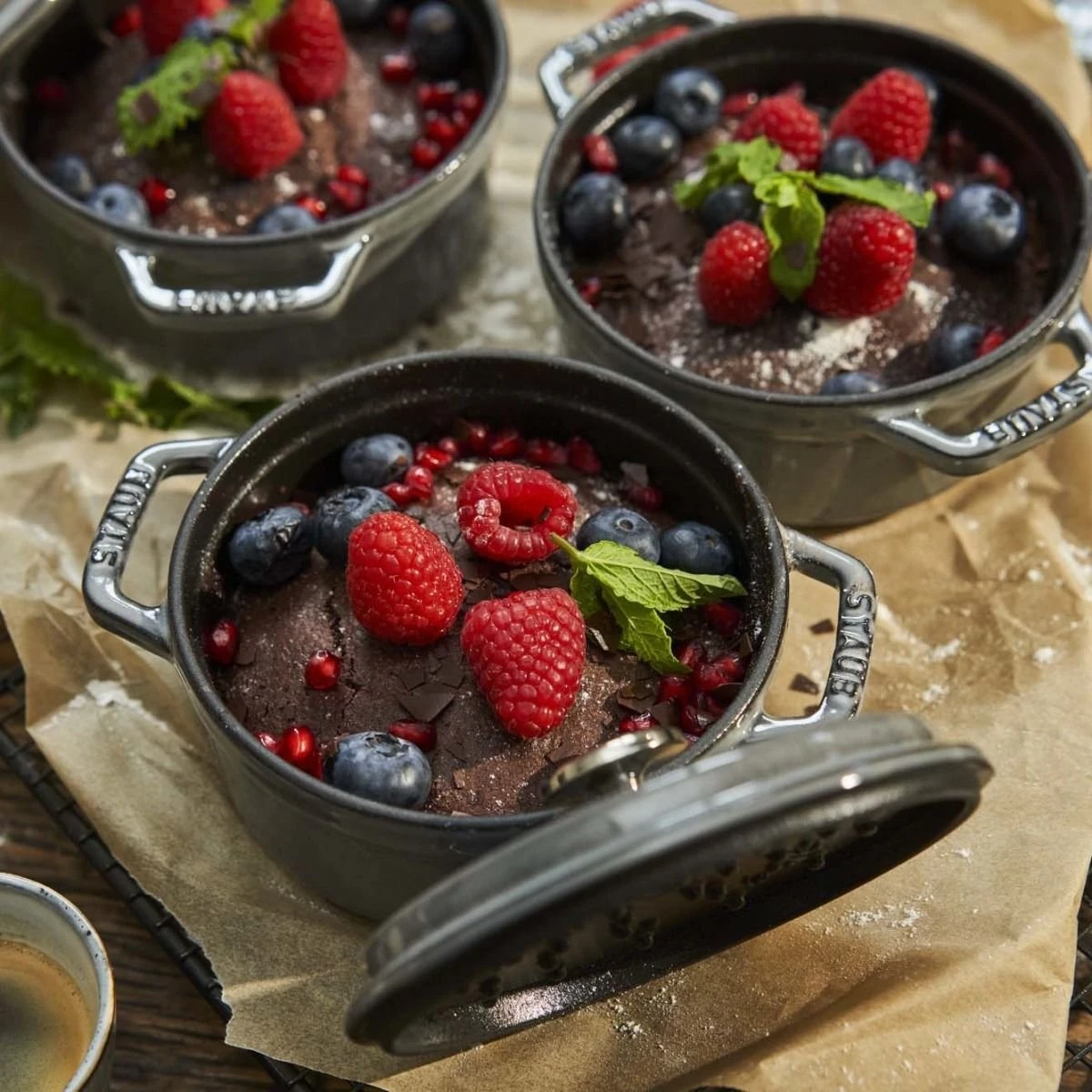 Promo ⭐ Staub 0.5 Qt. Round Cocotte/Dutch Oven | Graphite Grey ❤️ 17 Promo ⭐ Staub 0.5 Qt. Round Cocotte/Dutch Oven | Graphite Grey ❤️ - Image 3