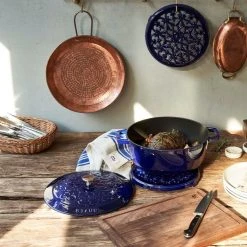 Best Pirce ???? Staub 3.75 Qt Essential French Oven | Dark Blue ???? -Le Creuset Shop 424422960