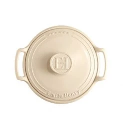 Outlet ???? Emile Henry 4-Quart Sublime Stewpot | Creme ???? 9 Outlet ???? Emile Henry 4-Quart Sublime Stewpot | Creme ???? -Le Creuset Shop 554740 sublime dutch oven top