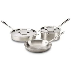 Hot Sale ???? All-Clad D5 Brushed Stainless Steel Cookware Set | 5-Piece ????
