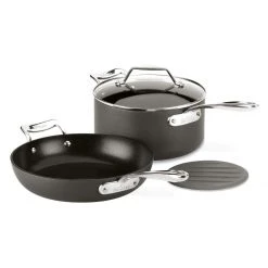 Cheapest ⌛ All-Clad Essentials Nonstick Hard Anodized Large Fry Pan & Sauce Pan Set ????