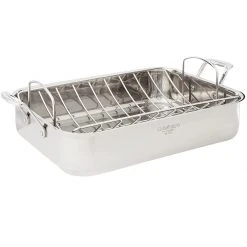 Outlet ???? Cuisinart Chef's Classic Stainless Steel 16" Rectangular Roaster With Rack ????
