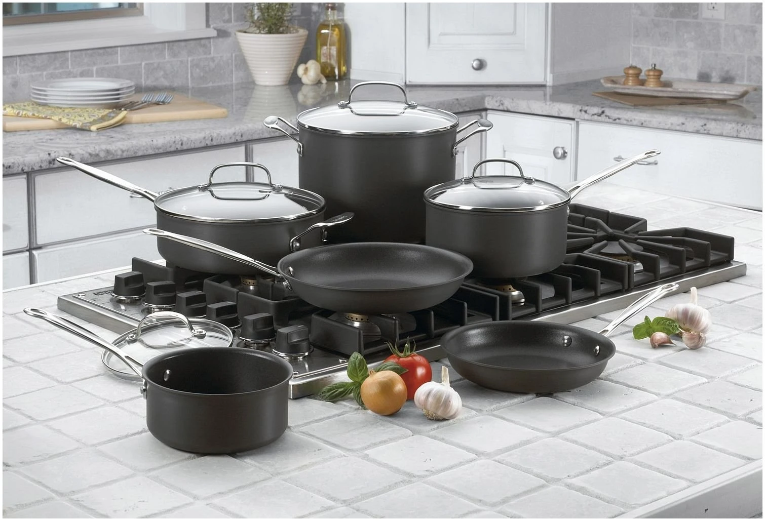 Flash Sale ???? Cuisinart Chef's Classic Hard Anodized Nonstick Cookware Set | 10-Piece ❤️ 4 Flash Sale ???? Cuisinart Chef's Classic Hard Anodized Nonstick Cookware Set | 10-Piece ❤️ - Image 2