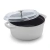 Deals ❤️ Staub 4 Qt. Round Cocotte/Dutch Oven With Glass Lid | White ????