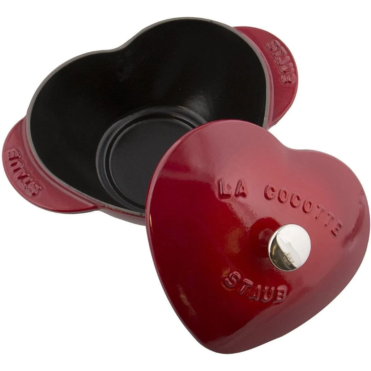 Buy ???? Staub 1.75 Qt. Heart Cocotte/Dutch Oven | Cherry Red ⌛ 16 Buy ???? Staub 1.75 Qt. Heart Cocotte/Dutch Oven | Cherry Red ⌛ - Image 2