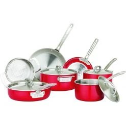 Brand new ???? Viking Multi Ply Stainless 11-Piece Cookware Set | Red ????