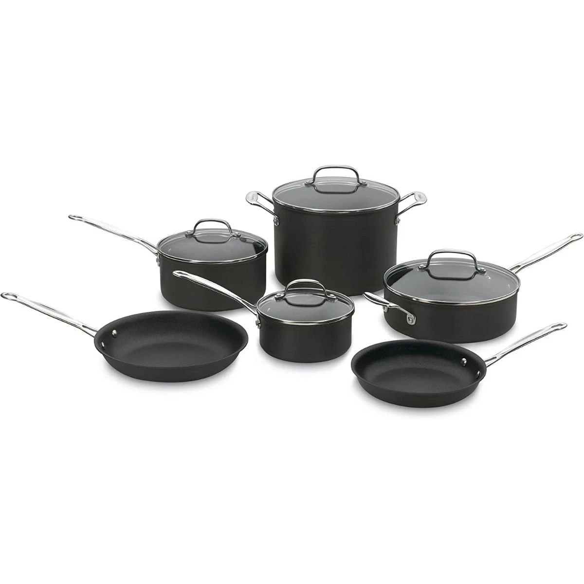 Flash Sale ???? Cuisinart Chef's Classic Hard Anodized Nonstick Cookware Set | 10-Piece ❤️ 3 Flash Sale ???? Cuisinart Chef's Classic Hard Anodized Nonstick Cookware Set | 10-Piece ❤️