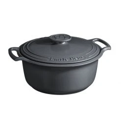 New ???? Emile Henry 6-Quart Sublime Stewpot | Graphite ????