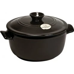 Outlet ???? Emile Henry 4.2 Qt. Round Dutch Oven | Charcoal ????