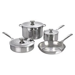 Hot Sale ???? Le Creuset 7-Piece Cookware Set | Tri-Ply Stainless Steel ????