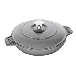 Discount ???? Staub 24 Oz Round Covered Braiser | Graphite Grey ????