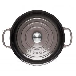Flash Sale ✨ Le Creuset 2.25 Qt. Signature Enameled Cast Iron Braiser With Stainless Steel Knob | Oyster Grey ???? -Le Creuset Shop actual top oyster
