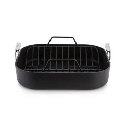 Best Sale ???? All-Clad HA1 Hard Anodized Nonstick Roaster & Rack | 13.6" X 16" ????