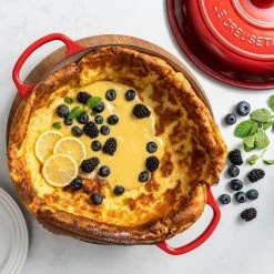 Best Sale ???? Le Creuset 3.5 Qt. Signature Enameled Cast Iron Braiser With Stainless Steel Knob | Cerise/Cherry Red ???? -Le Creuset Shop cer1