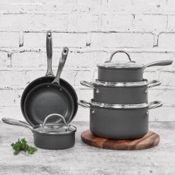 Cheapest ⌛ Cuisipro Hard Anodized Cookware Set | 10-Piece ???? -Le Creuset Shop cuisi106