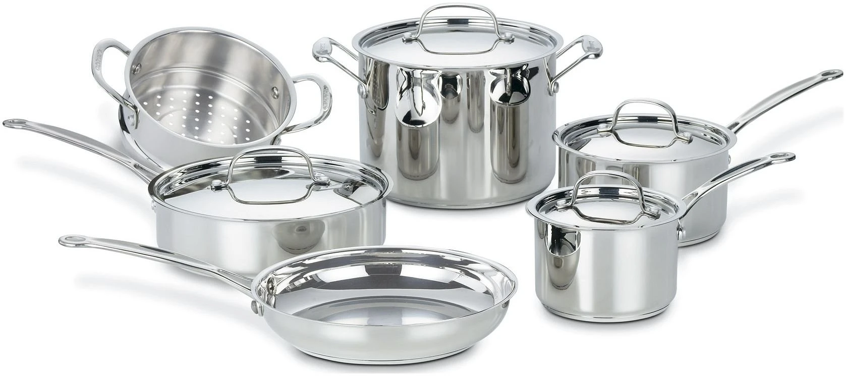 Best Sale ✨ Cuisinart Chef's Classic Stainless Steel Cookware Set | 10-Piece ???? 3 Best Sale ✨ Cuisinart Chef's Classic Stainless Steel Cookware Set | 10-Piece ????