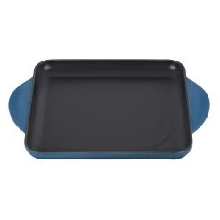 Brand new ???? Le Creuset 9.5" Square Signature Enameled Cast Iron Griddle Pan | Deep Teal ????