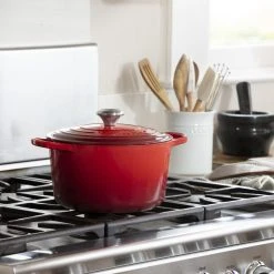 Budget ???? Le Creuset 5.25 Qt. Signature Deep Oven | Cerise ???? -Le Creuset Shop do cerise ls2