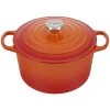 Coupon ???? Le Creuset 5.25 Qt. Signature Deep Oven | Flame ???? -Le Creuset Shop do flame 4