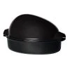 Wholesale ???? Emile Henry 4.5 Qt. Large Roaster | Charcoal ???? -Le Creuset Shop eh large roaster charc main