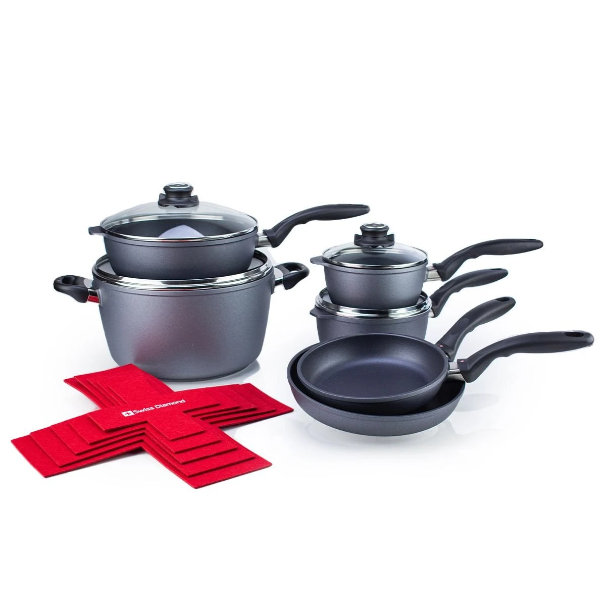 New ???? Swiss Diamond | HD 10-Piece Ultimate Kitchen Set + Pan Protectors ⌛ 5 New ???? Swiss Diamond | HD 10-Piece Ultimate Kitchen Set + Pan Protectors ⌛