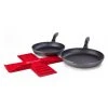 Wholesale ✨ Swiss Diamond | HD 2-Piece Fry Pan Set + Pan Protectors ???? -Le Creuset Shop ekb 602pp angle 2