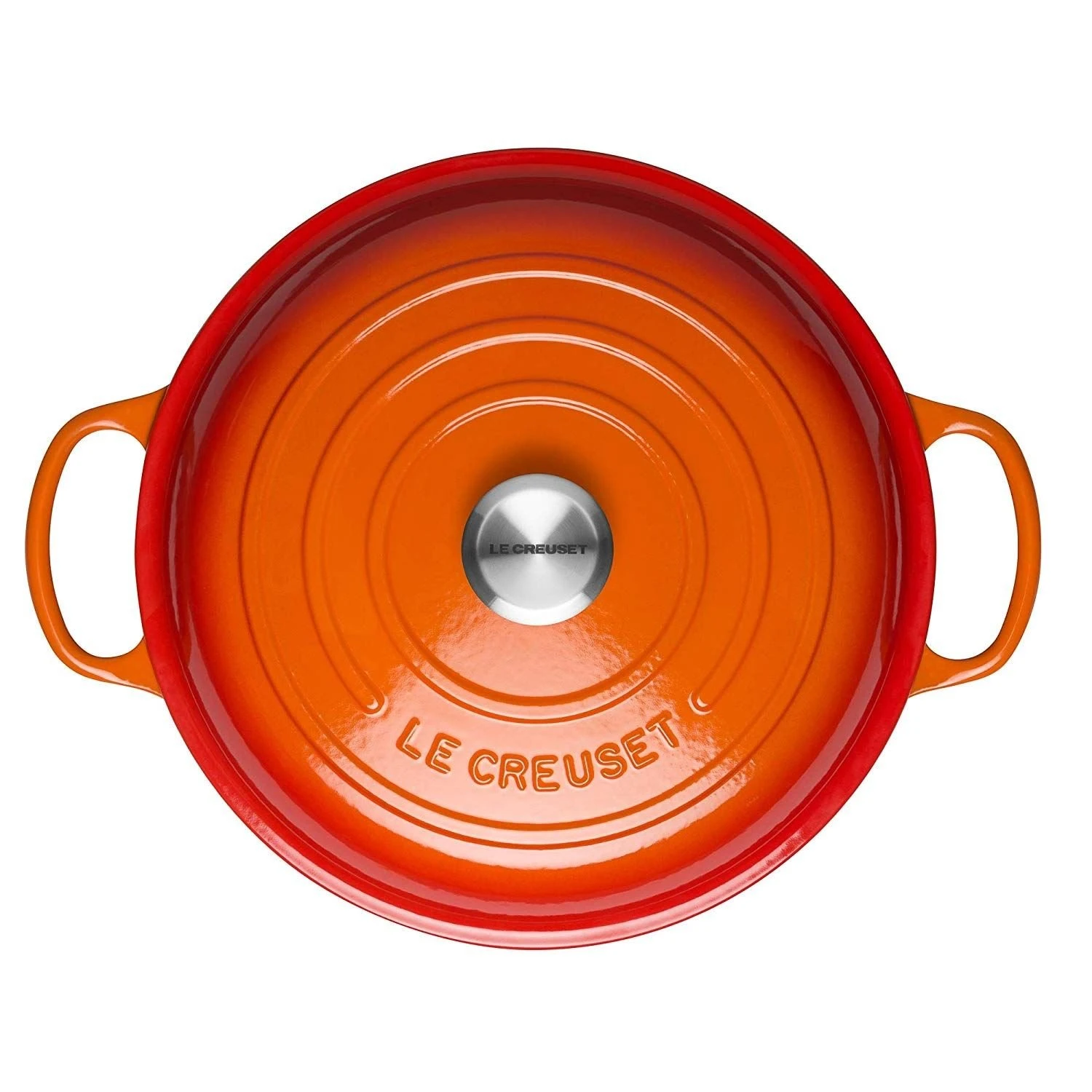Wholesale ???? Le Creuset 2.25 Qt. Signature Enameled Cast Iron Braiser With Stainless Steel Knob | Flame Orange ???? 5 Wholesale ???? Le Creuset 2.25 Qt. Signature Enameled Cast Iron Braiser With Stainless Steel Knob | Flame Orange ???? - Image 3